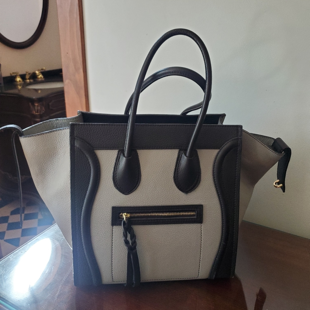 European leather purse